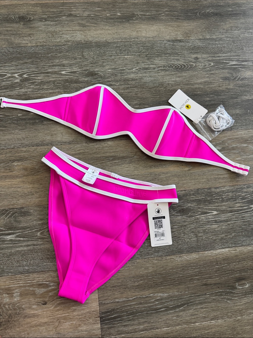 NWT hot pink body glove bandeau.